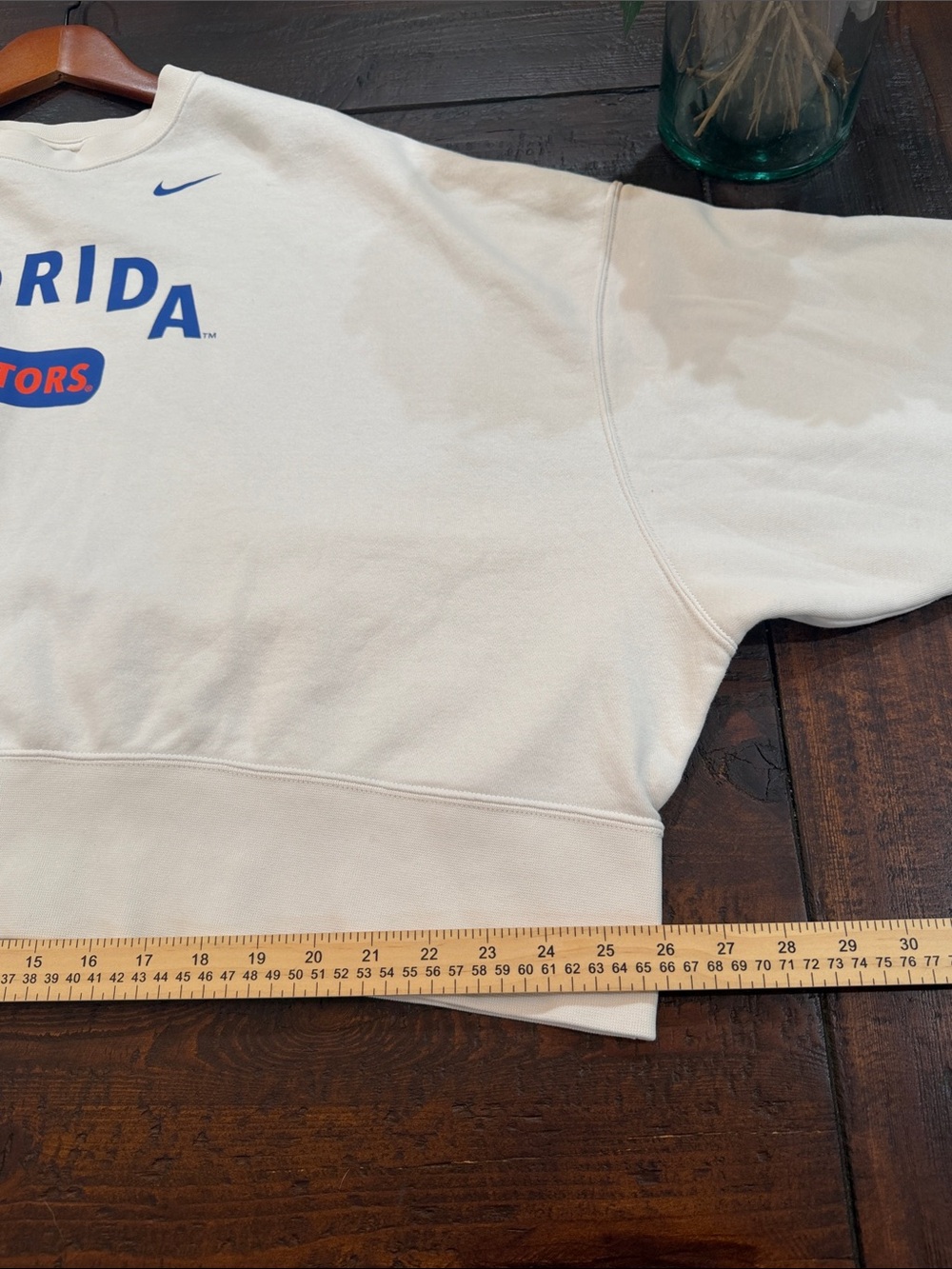 Nike Campus Collection Florida Gators Cropped Sweatshirt Crewneck White XL - Picture 8 of 9